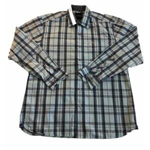 Tommy Bahama Origin Men 100% Pima Cotton Striped Button Down‎ Size Medium
